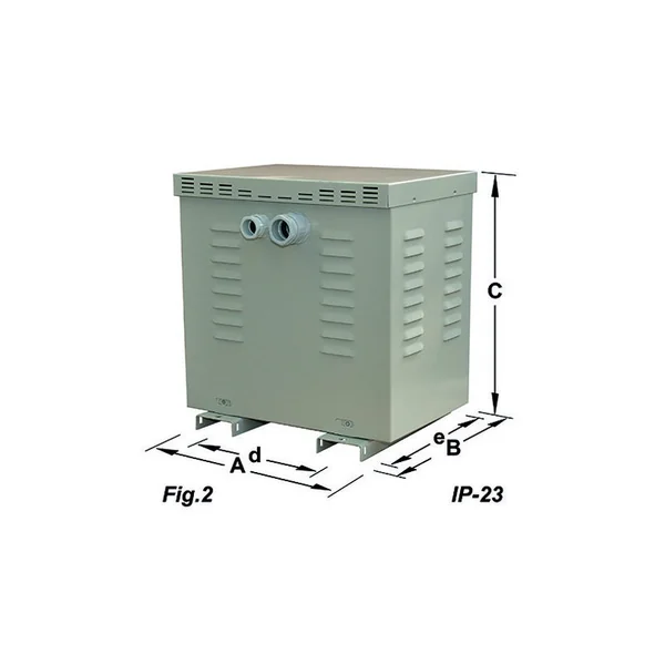 Autotransformador trifásico AT 250kVA IP23 400/230V N reversible