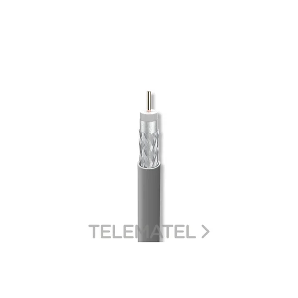 Cable coaxial CXT LSFH Dca/A 19AtC cobre/aluminio LSFH 250m gris