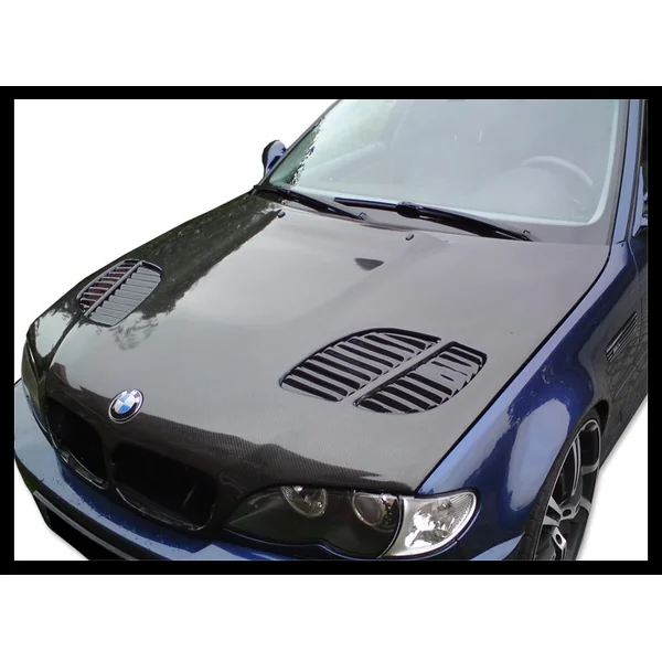 Capó Carbono BMW E46 '02-06 4P. Look M3 GTR C/T