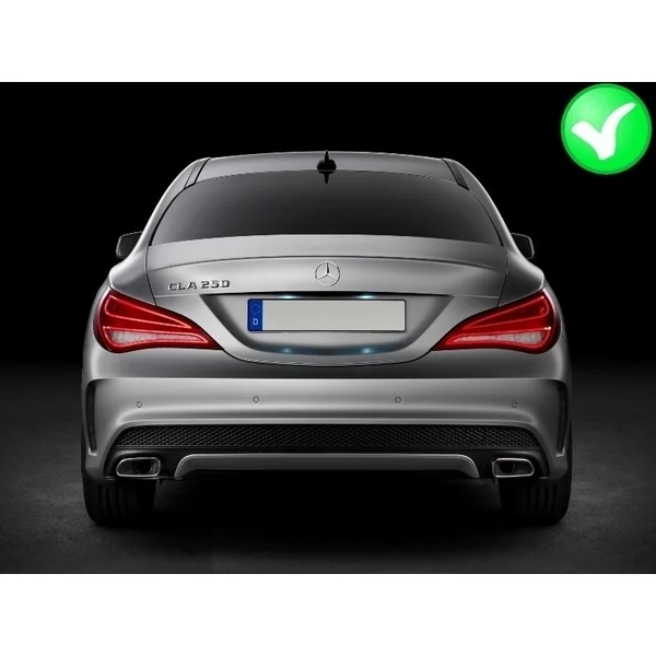 Difusor trasero para Mercedes CLA W117 X117 Shooting Brake (2013-2018) Facelift CLA45 Look Black - Imagen 3