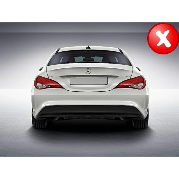 Difusor trasero para Mercedes CLA W117 X117 Shooting Brake (2013-2018) Facelift CLA45 Look Black - Imagen 4