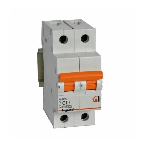 Magnetotérmico vivienda RX3 2P 6kA 10A 419934