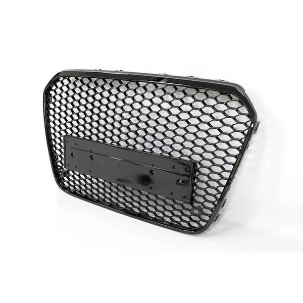 Parrilla Audi A6 11-15 C7 Look RS6 Black - Imagen 2
